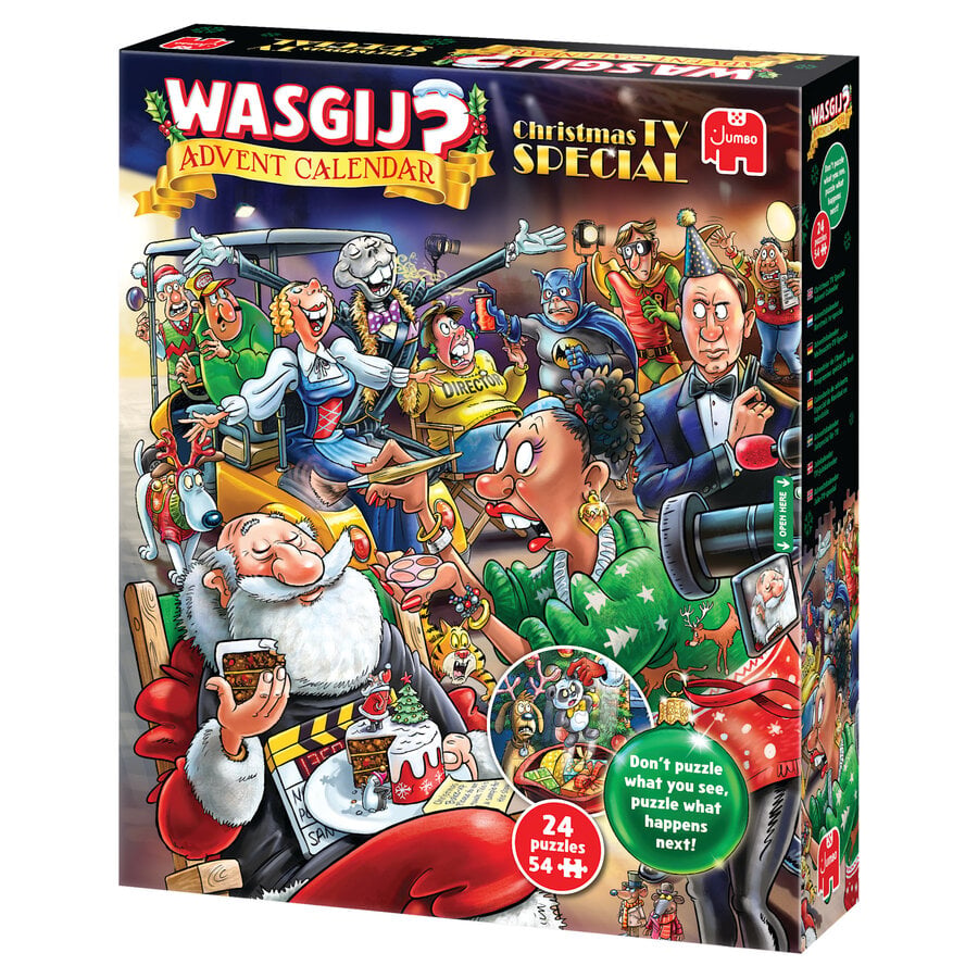 Wasgij Kerst - Advent Kalender - Kerst TV-Special - 24 x 54 stukjes-2