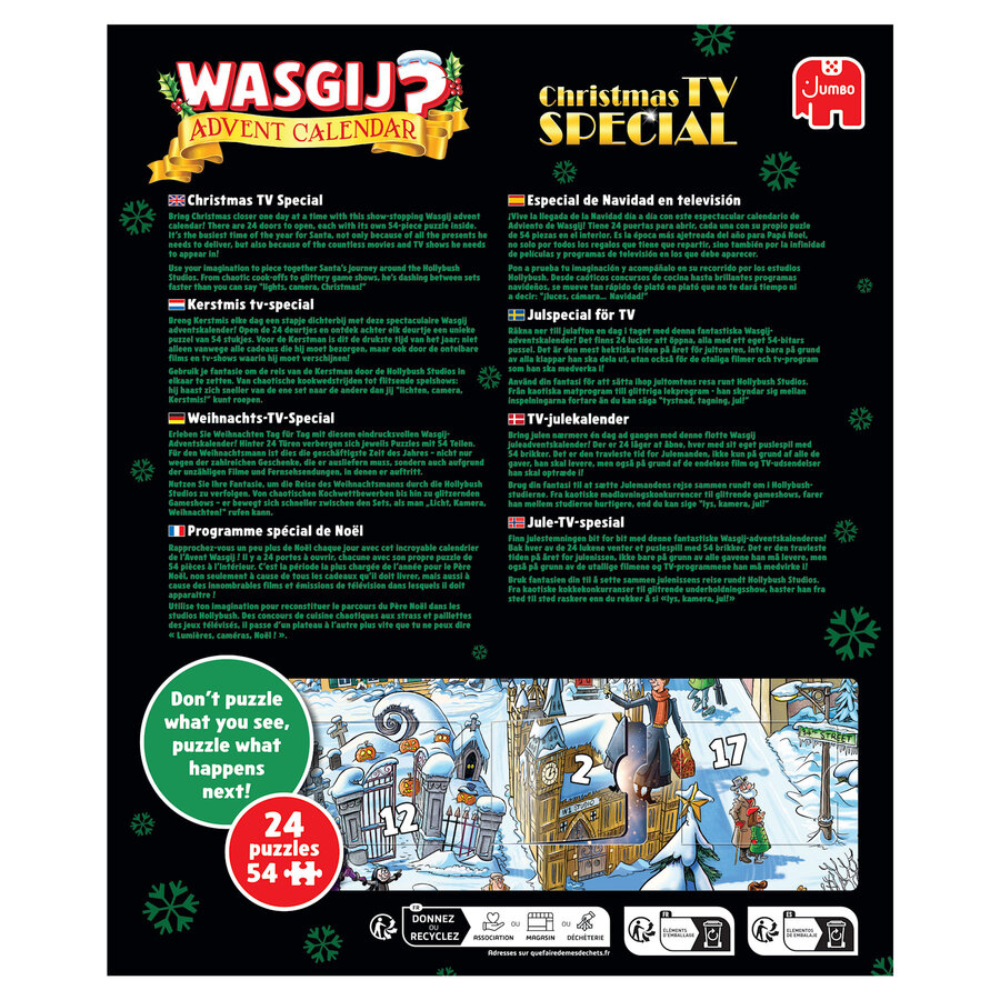 PRE-ORDER - Wasgij  Calendrier de l'Avent - 24 x 54 pièces-4