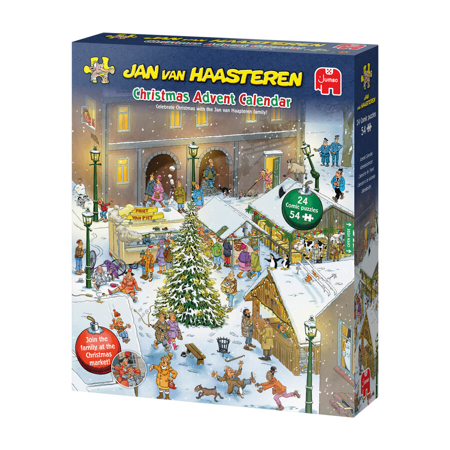 PRE-ORDER - Jan van Haasteren  Kerst Advent Kalender 2026- 24 x 54 stukjes-2