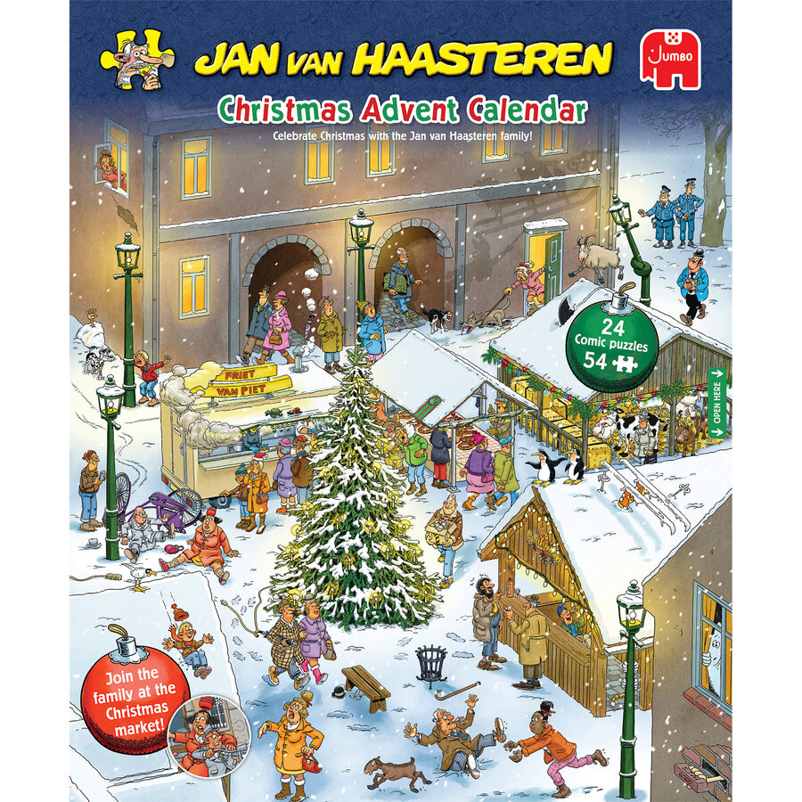 PRE-ORDER -  Jan van Haasteren  Calendrier de l'Avent 2026- 24 x 54 pièces-4