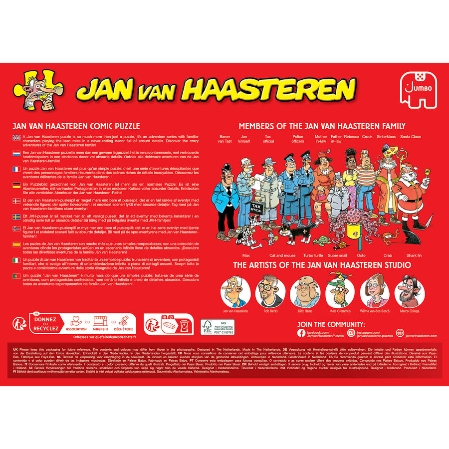 PRE-ORDER - Leve de Middellandse Zee! -  Jan van Haasteren - puzzel van 2000 stukjes-5