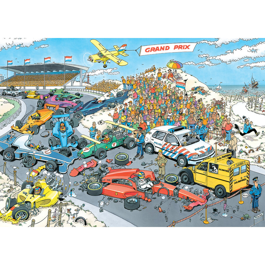 Nog één rondje Zandvoort - Jan van Haasteren - 1000 stukjes-2