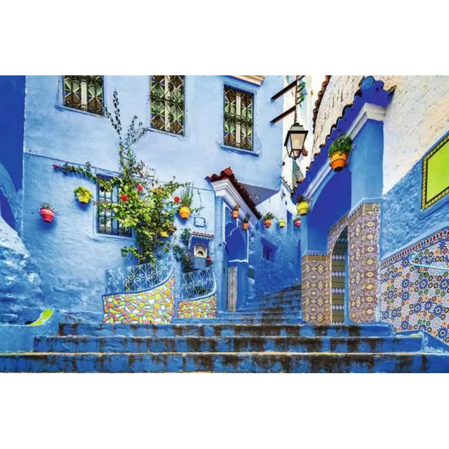 Le Maroc en bleu - puzzle de 3000 pièces-2