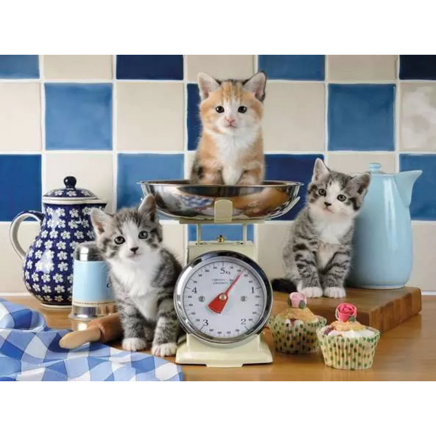 Chatons dans la cuisine - puzzle de 1500 pièces-2