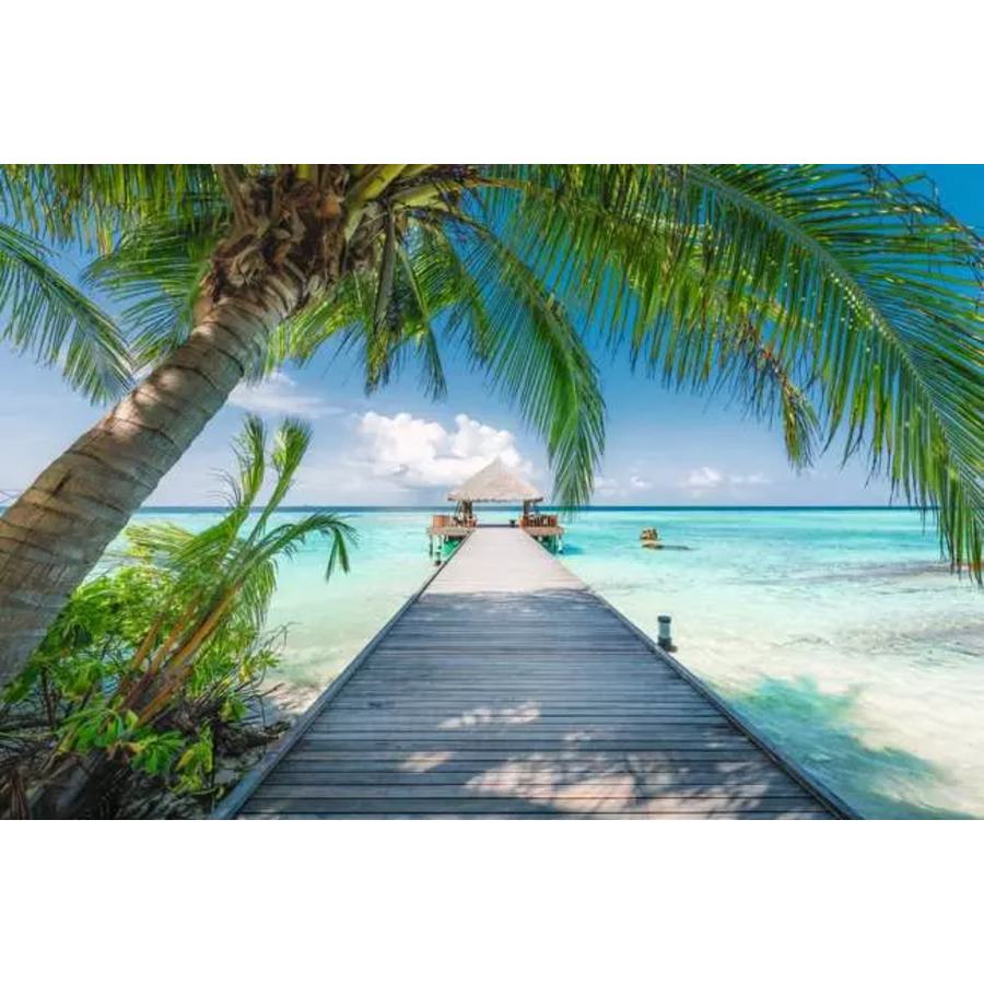 Plage de rêve aux Maldives - puzzle de 4000 pièces-2