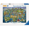 Ravensburger Illustrated World Map - jigsaw puzzle of 5000 pieces