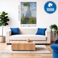 thumb-Vrouw met parasol - Claude Monet - puzzel van 1000 stukjes-4
