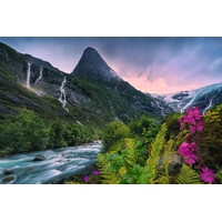 thumb-Adembenemend Berglandschap - puzzel van 4000 stukjes-2