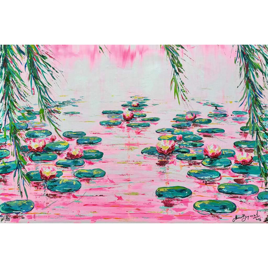 Nénuphars Roses - puzzle de 4000 pièces-2