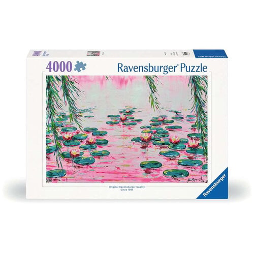  Ravensburger Pink Water Lilies - 4000 pieces 
