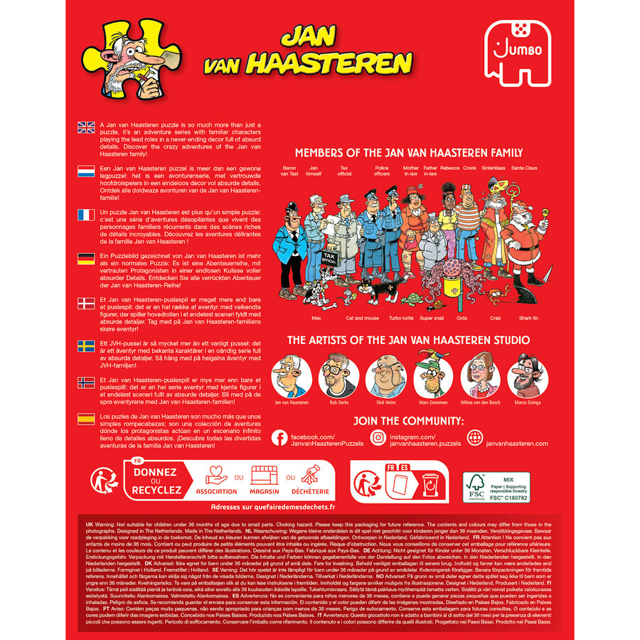 PRE-ORDER - Une Vie de Chien -  Jan van Haasteren - puzzle de 500 pièces-4