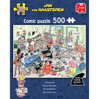 thumb-PRE-ORDER - Een Hondenleven - Jan van Haasteren - puzzel van 500 stukjes-3
