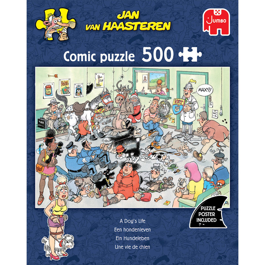 PRE-ORDER - Een Hondenleven - Jan van Haasteren - puzzel van 500 stukjes-3