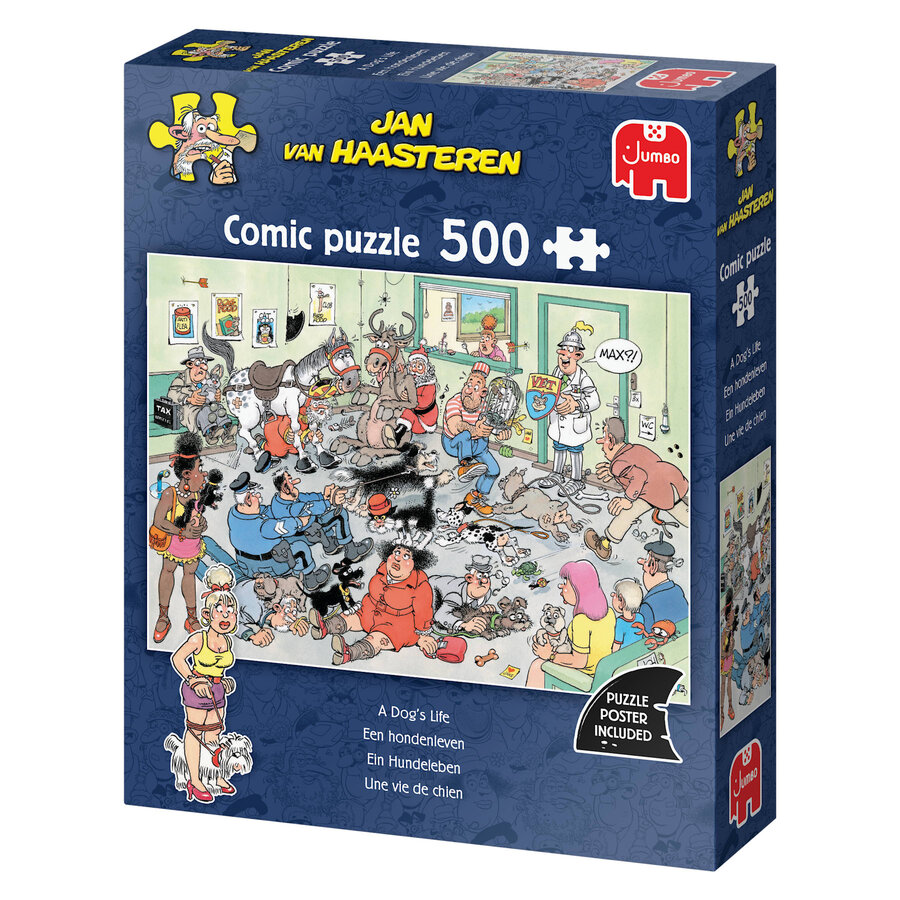 PRE-ORDER - Een Hondenleven - Jan van Haasteren - puzzel van 500 stukjes-7
