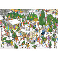 thumb-Kerstbomenmarkt - Jan van Haasteren - puzzel van 1000 stukjes-2