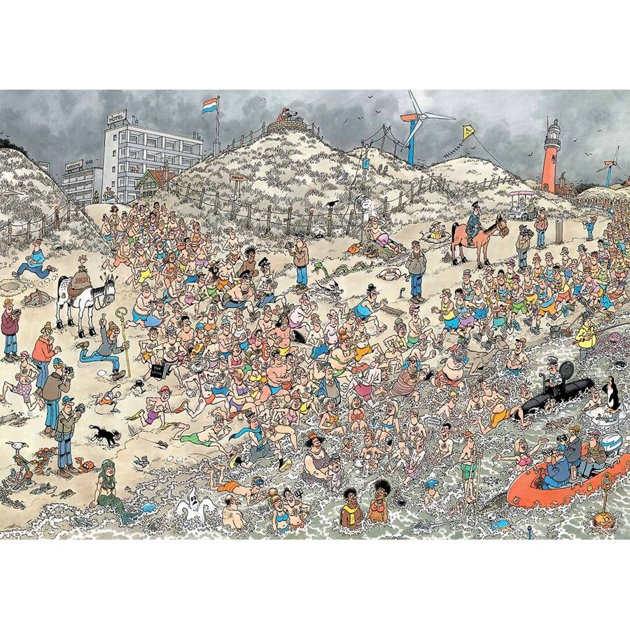Nieuwjaarsduik - Jan van Haasteren - puzzel van 1000 stukjes-2