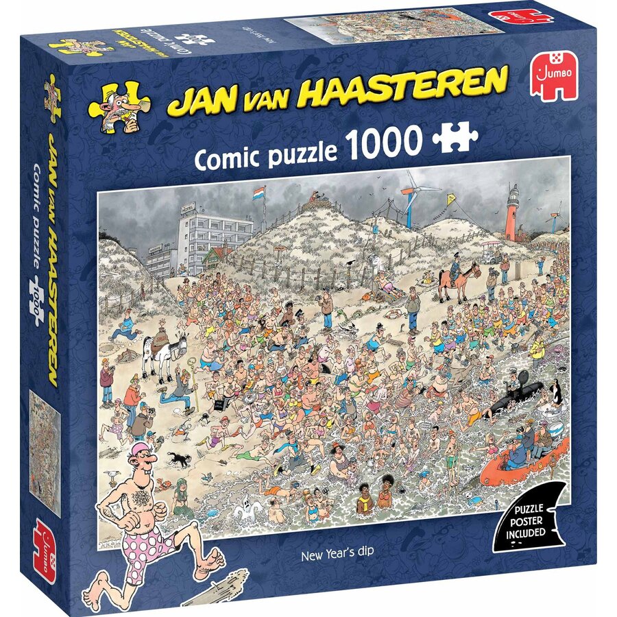 Bain de Nouvel An - Jan van Haasteren - puzzle de 1000 pièces-1