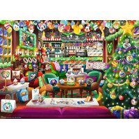thumb-Café de Noël Disney - 1000 pièces-2