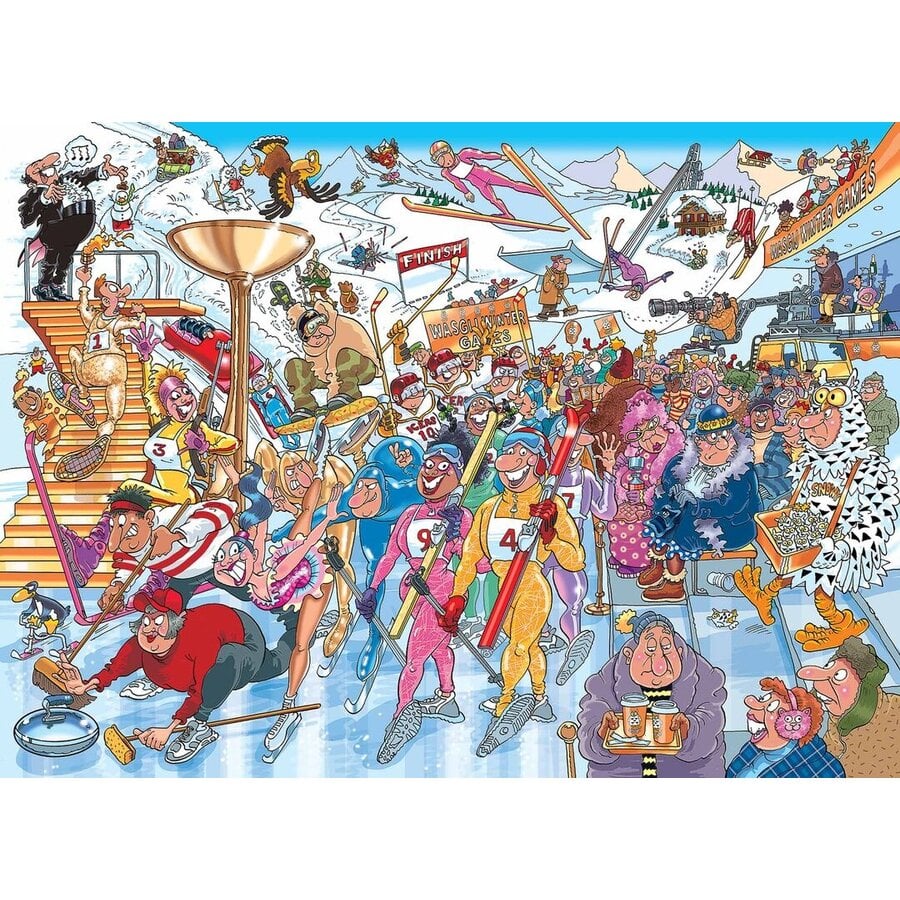 Wasgij Mystery 22 - Winter Games! - puzzel van 1000 stukjes-2