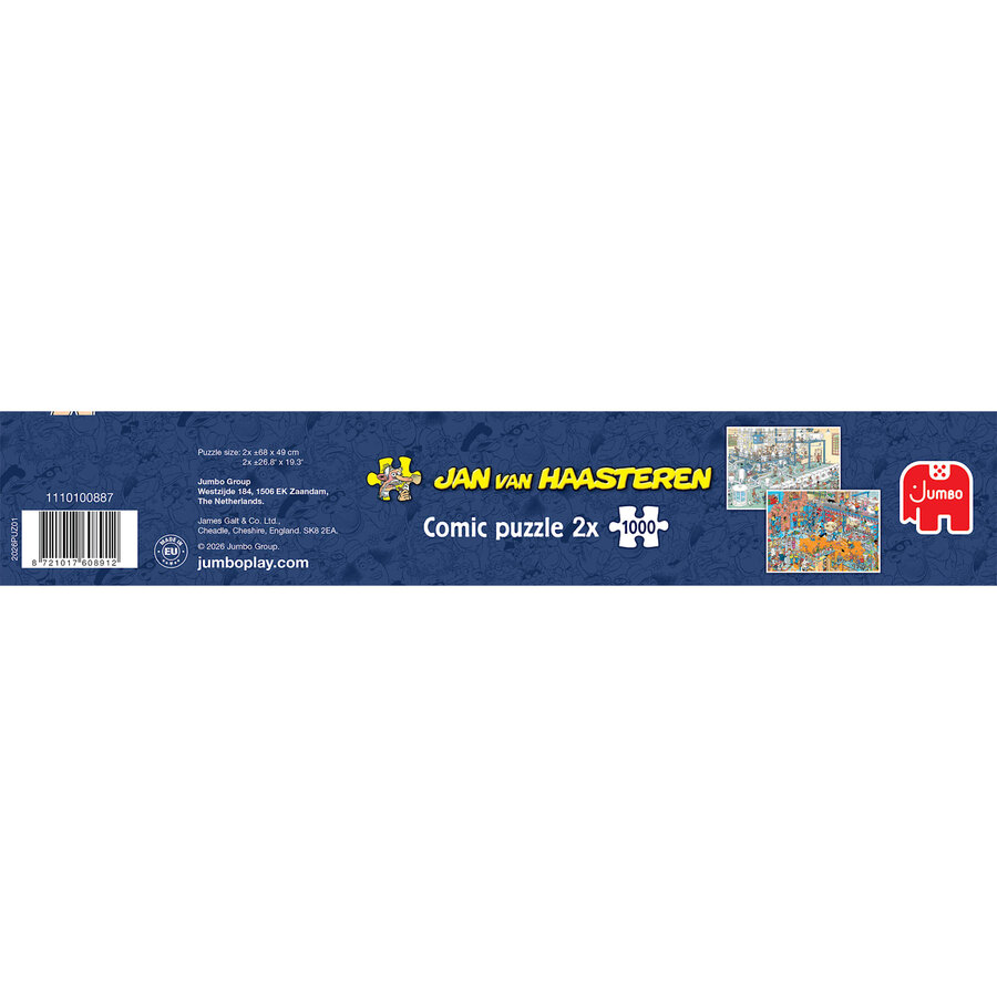 PRE-ORDER - Hop Hop Overal Sop & Een Kleurrijk Zooitje - Jan van Haasteren - 2x1000 stukjes-6