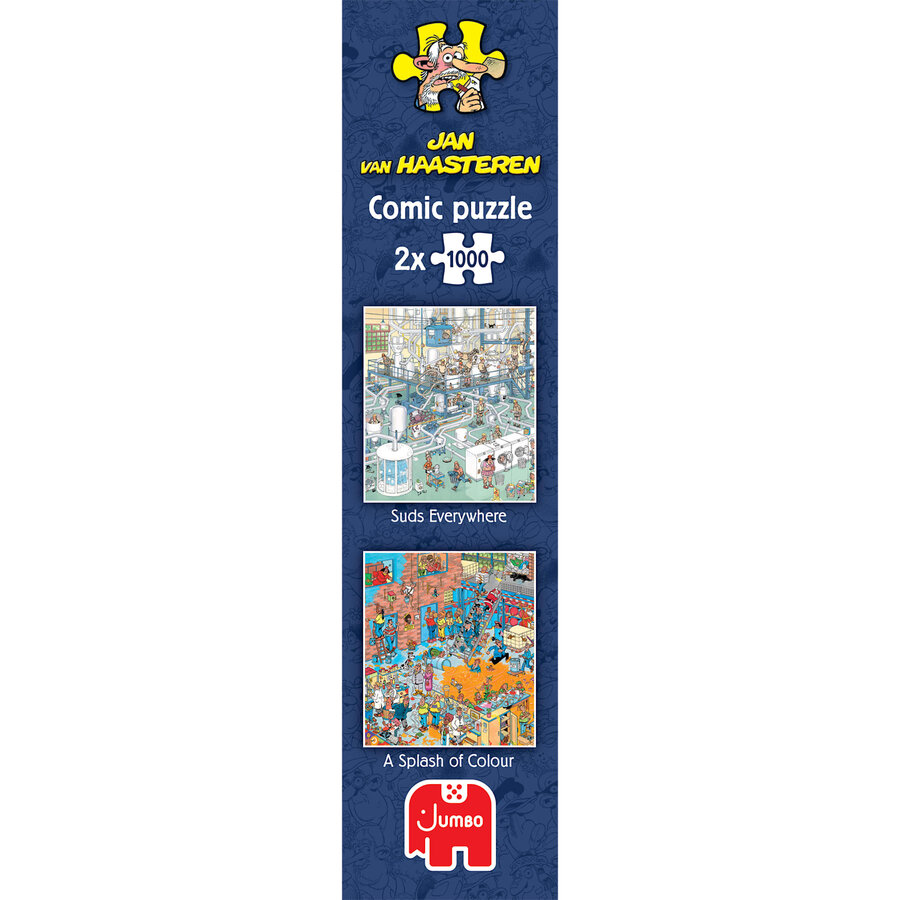 PRE-ORDER - Hop Hop Overal Sop & Een Kleurrijk Zooitje - Jan van Haasteren - 2x1000 stukjes-5