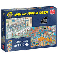 thumb-PRE-ORDER - Hop Hop Overal Sop & Een Kleurrijk Zooitje - Jan van Haasteren - 2x1000 stukjes-1