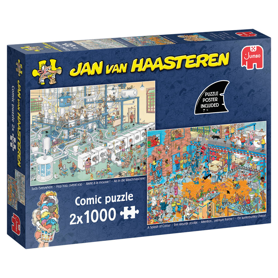 PRE-ORDER - Suds Everywhere & A Splash of Colour - Jan van Haasteren - 2x1000 pieces-1
