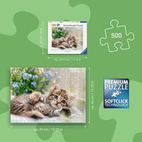 thumb-Adorable Chaton - puzzle de 500 pièces-3