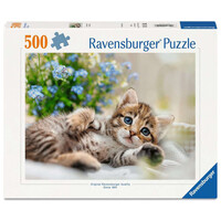 thumb-Playfull Kitten  - jigsaw puzzle of 500 pieces-1