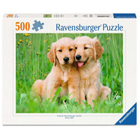 thumb-Golden Retriever Broers - puzzel van 500 stukjes-1