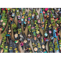 thumb-Drijvende Markt, Indonesië - Colorful Markets - puzzel van 500 stukjes-2