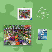 thumb-Marché aux Fleurs, France - Colorful Markets - puzzle de 500 pièces-3
