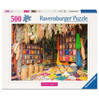 thumb-Kleurrijke Kruiden, Marokko - Colorful Markets - puzzel van 500 stukjes-1