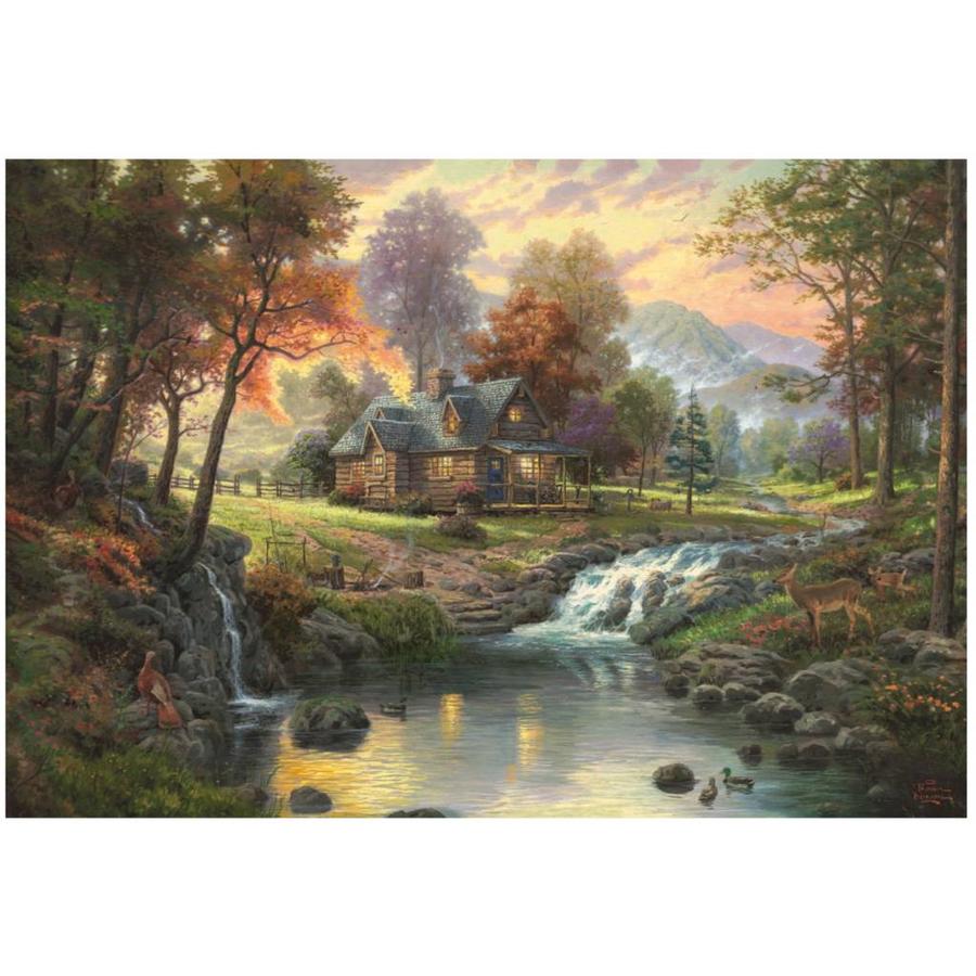 Bergrust - Thomas Kinkade - puzzel van 1000 stukjes-2