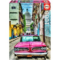 thumb-Voiture ancienne à La Havane - puzzle de 1000 pièces-1