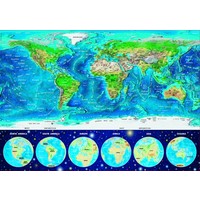 thumb-World map - Glow in the Dark - puzzle 1000 pieces-2