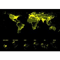 thumb-World map - Glow in the Dark - puzzle 1000 pieces-3