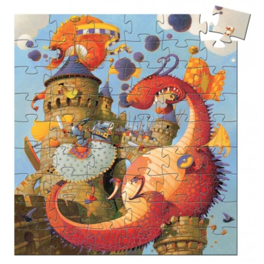Knight and the dragon - puzzle of 54 pieces-2