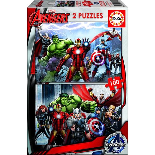  Educa Avengers - 2 puzzles of 100 pieces 