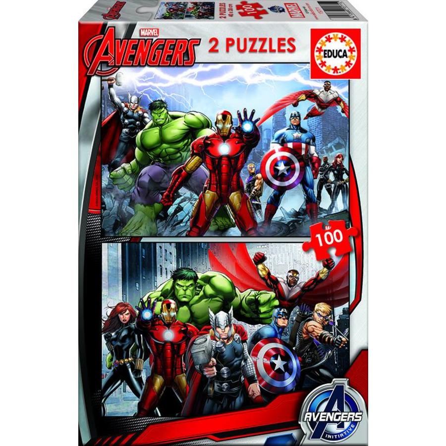 Avengers - 2 puzzles de 100 pieces-1