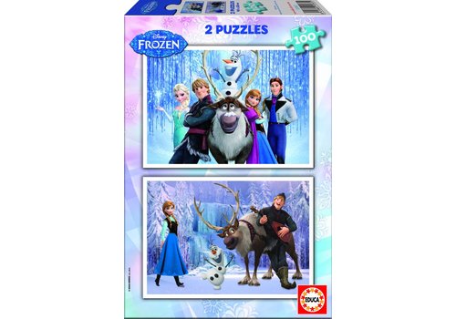  Educa Frozen - 2 puzzels van 100 stukjes 