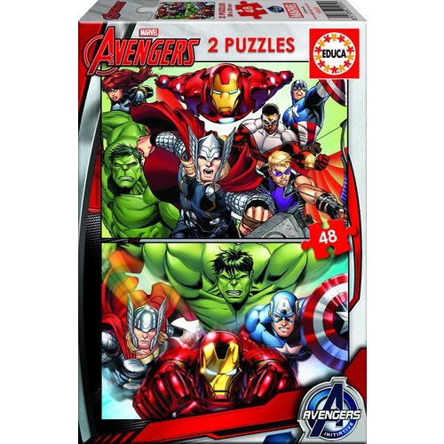  Educa Avengers - 2 x 48 pièces 