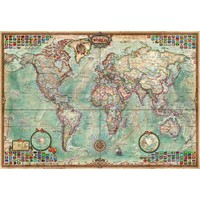 thumb-Miniature puzzle - World map - 1000 pieces-2