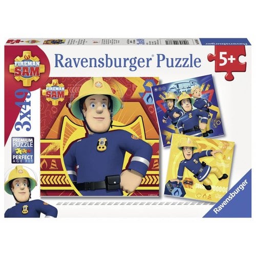  Ravensburger Appelez le pompier Sam ! - 3 x 49 pièces 
