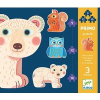 thumb-Premiers puzzles - Dans la forêt - 3 puzzles de 9, 12 et 16 pièces-1