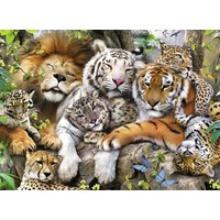 thumb-Nap of the tigers - puzzle of 200 pieces XXL-1