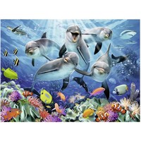 thumb-Dolphins in the Coral Reef - jigsaw puzzle de 500 pieces-2