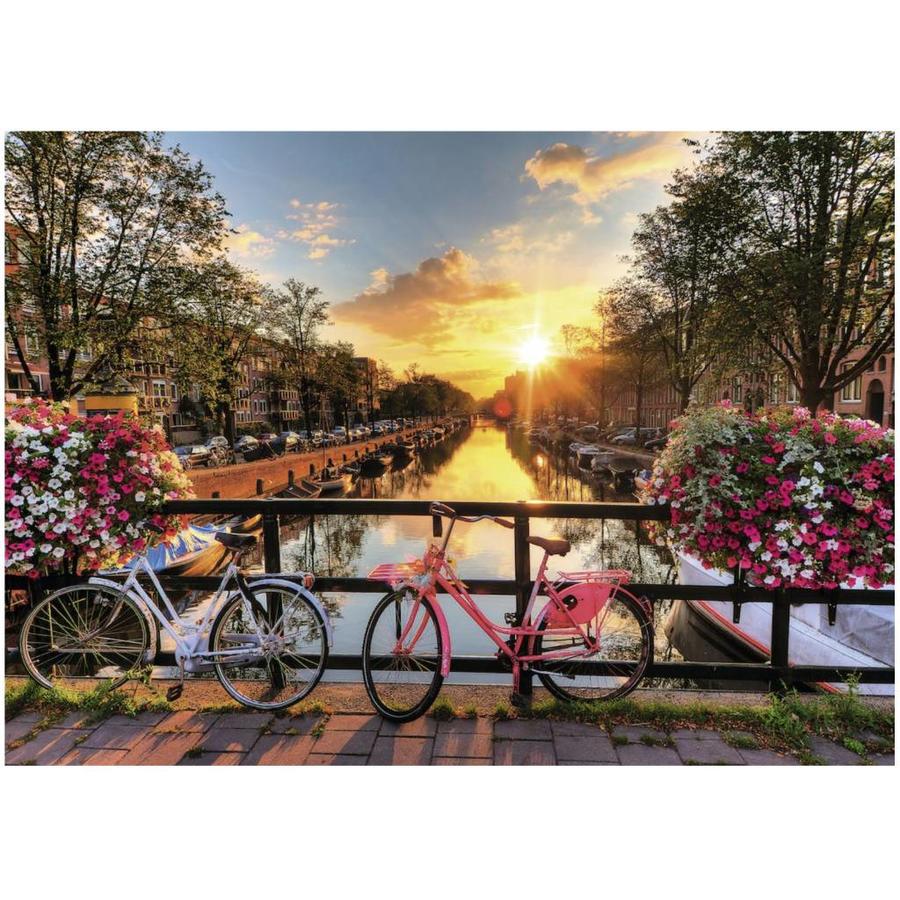 Bicycles in Amsterdam - jigsaw puzzle of 1000 pieces-2