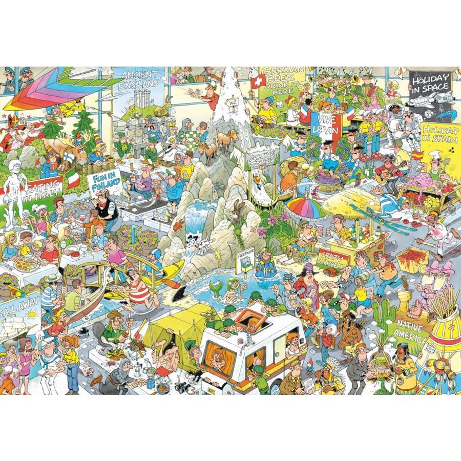 Le salon des vacances - Jan van Haasteren - 1000 pièces-2