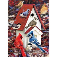 Winter birdhouse - 1000 pieces